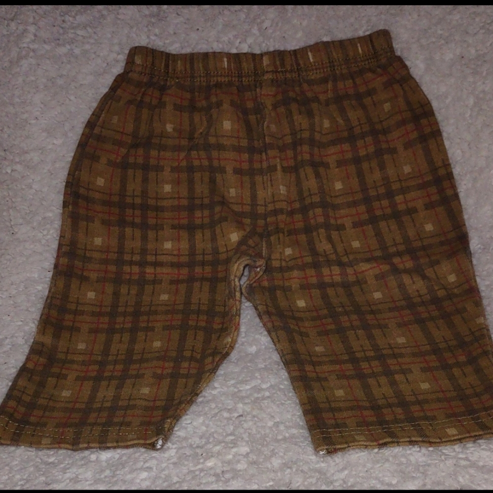Baby Essentials Cotton Pants - Brown Size 3-6M